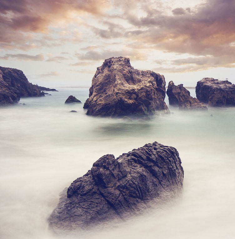 rocks in water